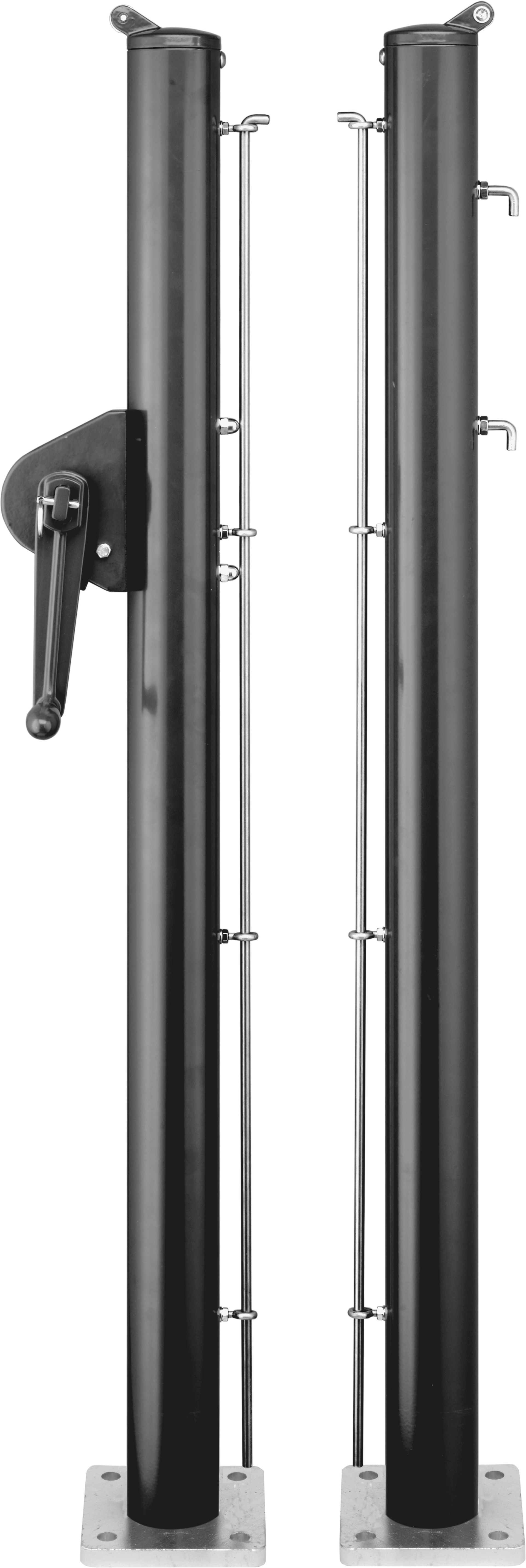 3908030002LgR72RfbcXaKL Padel Netzpfosten rund Ø 73 cm inkl. Bodenplatte