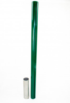 Tennispfosten Alu, rund, grün, 83 mm SET