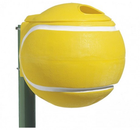 Abfallbehälter Ballform, gelb