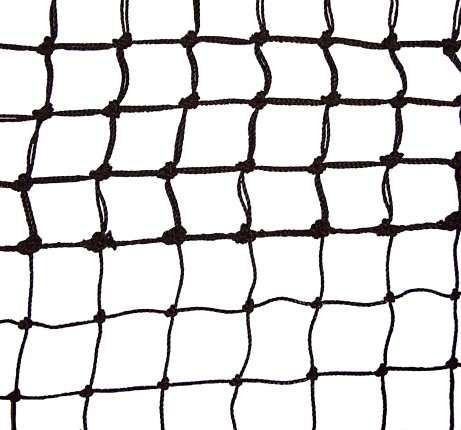 Tennisnetz Top Spin, schwarz, 2,5 mm Polyethylen, 5 Doppelreihen