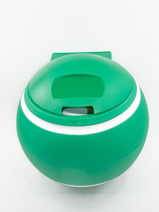 Abfallbehälter Ballform, grün